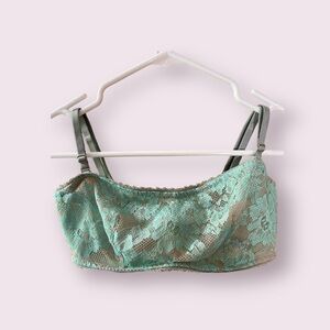 Victoria's Secret Lace Bralette in Mint and Taupe